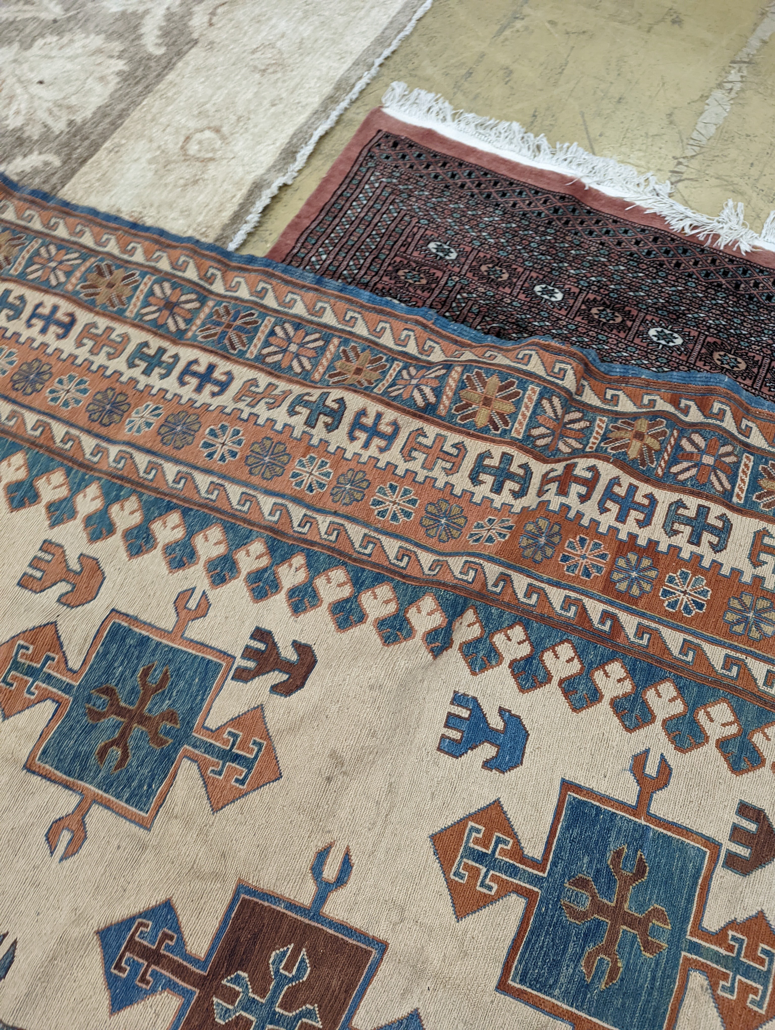 A Soumak carpet, 328 x 250cm